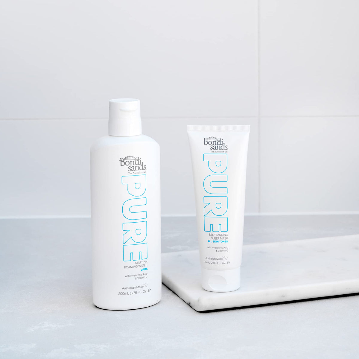 Bondi Sands Pure Tanning Sleep Mask, selbstbräunende Schlafmaske, Hyaluronsäure und Vitaminen C + E, vegan und tierversuchsfrei | 75 ml