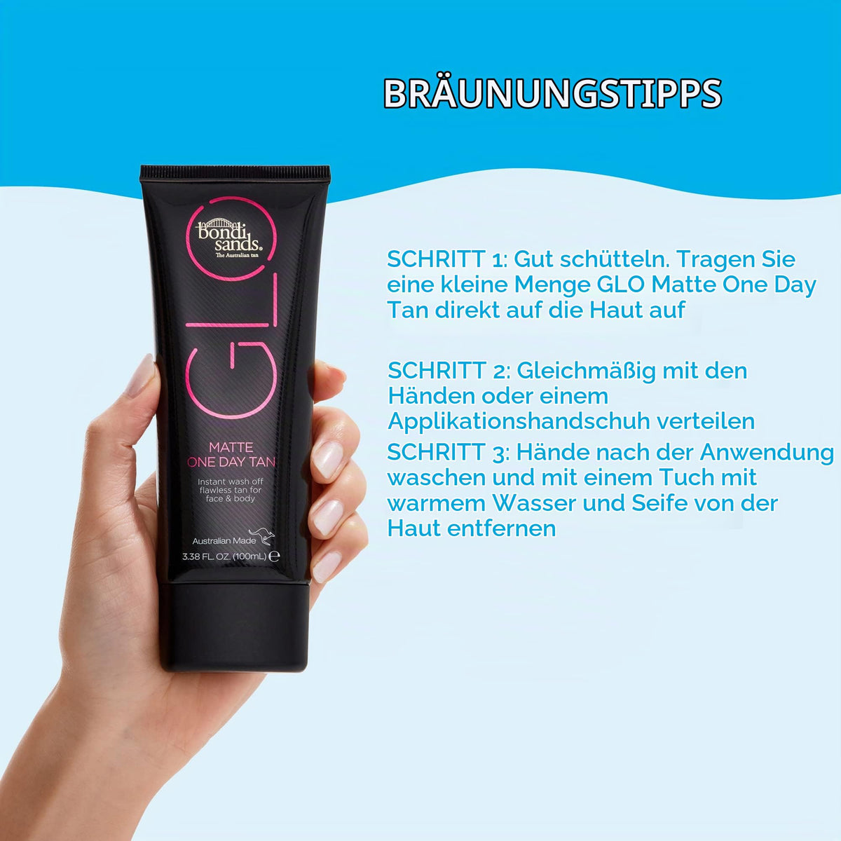 Bondi Sands Selbstbräuner Creme Glo Matte One Day Tan Cream, 100 ml