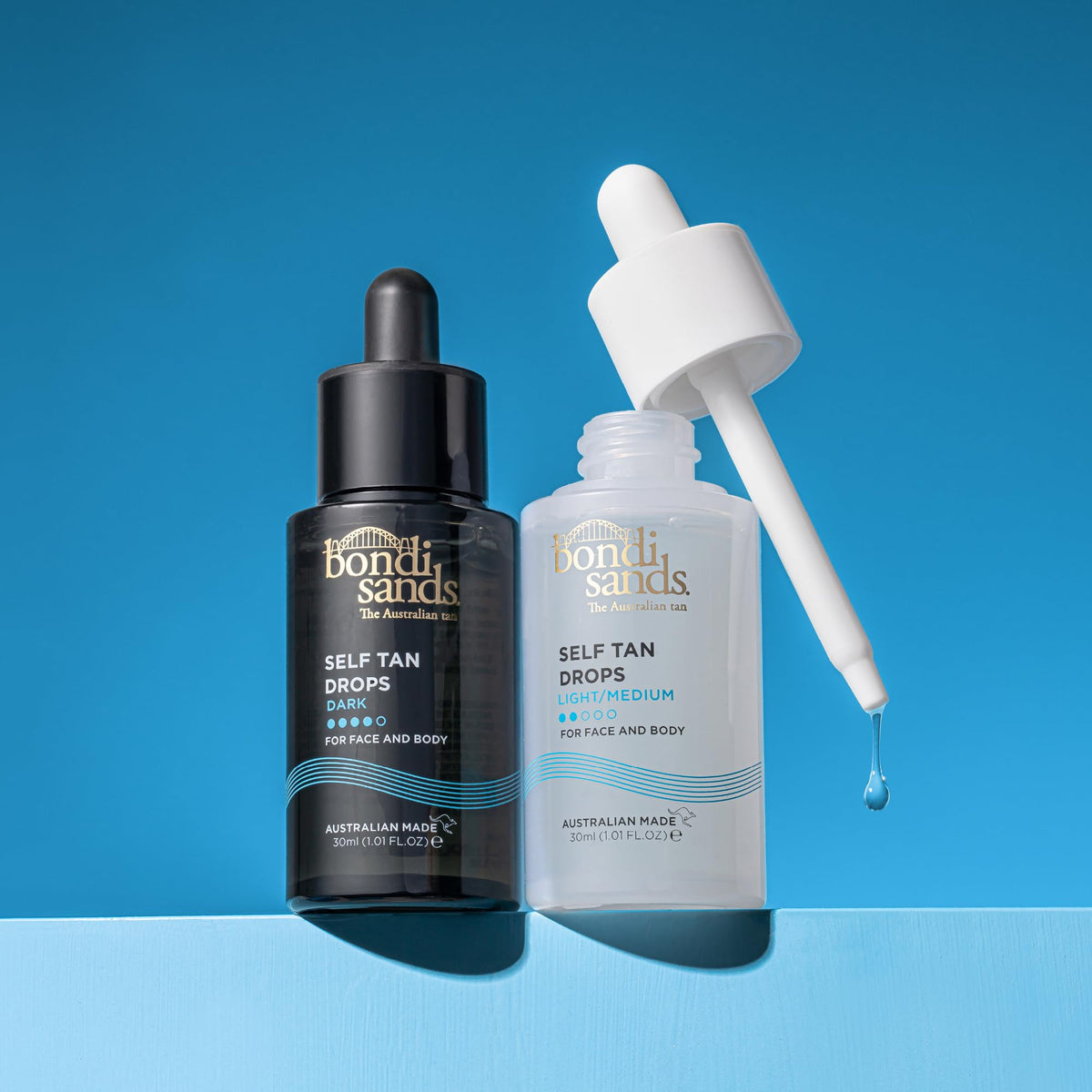 Bondi Sands - Self Tan Drops Dark - Selbstbräuner für Gesicht und Körper in Tropfen, individuell dosierbar, für eine intensive Bräune, 30ml