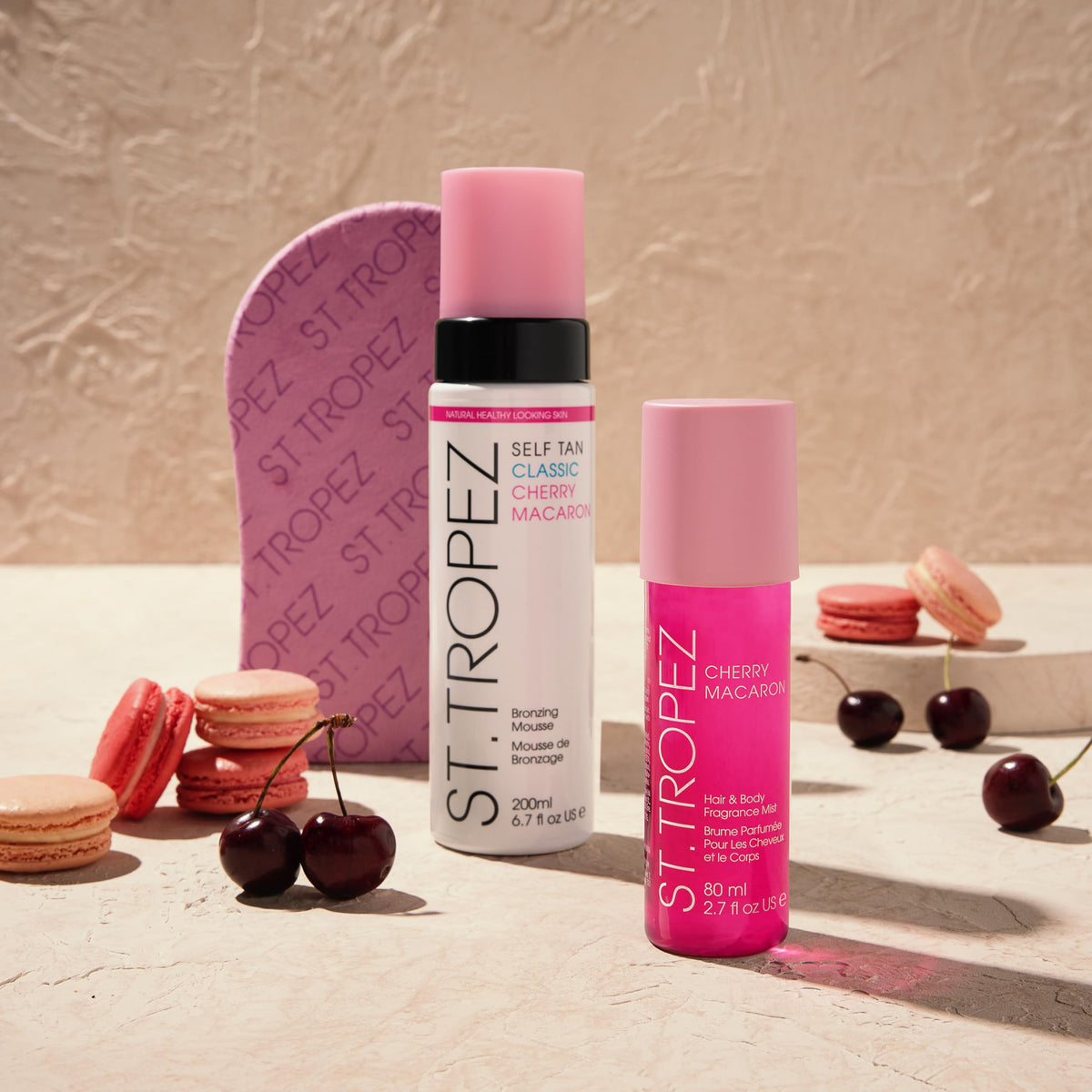 St.Tropez Self Tan Cherry Macaron Kit – Limitierte Edition Selbstbräuner Set