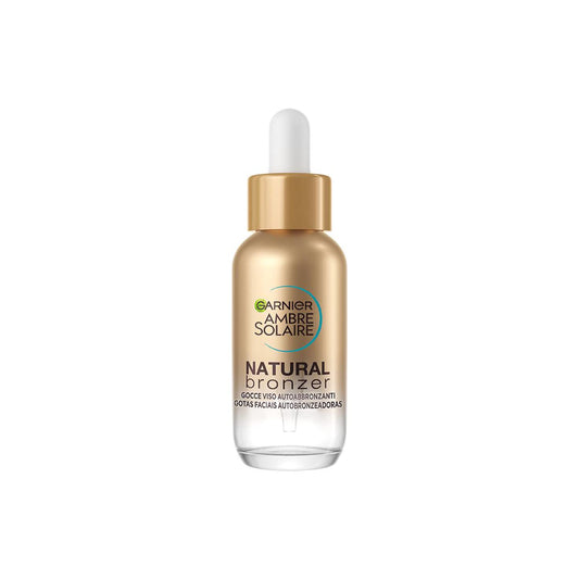 Garnier Selbstbräuner für das Gesicht, natürliche Bronzer, für einen gleichmäßigen und natürlichen Effekt, schnell einziehend, feuchtigkeitsspendend, mit Hyaluronsäure und Kokoswasser, Ambre Solaire