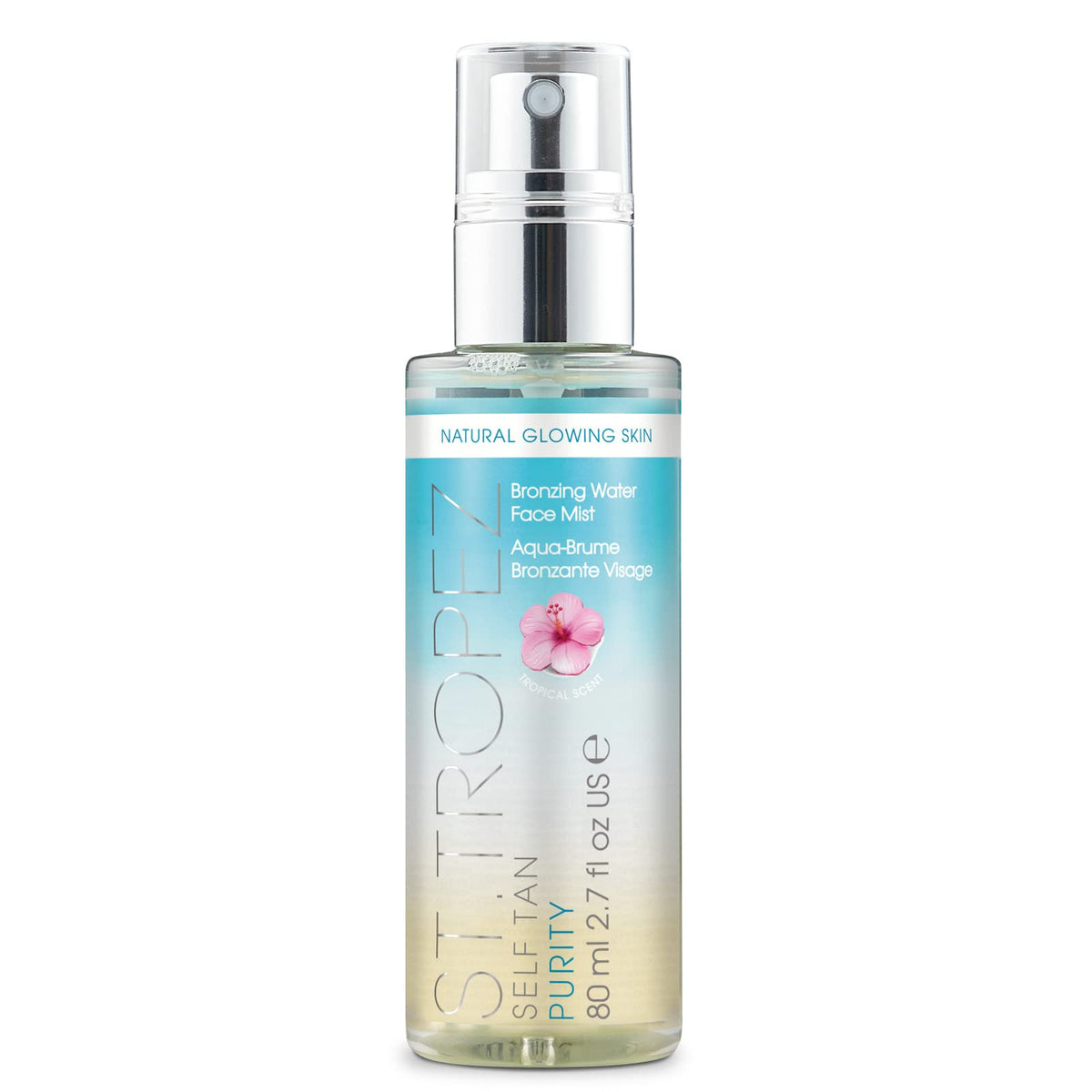 St.Tropez Purity Face Mist – Transparentes Selbstbräuner‑Wasser mit Hyaluron, 80 ml
