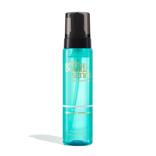 Bondi Sands Everyday Gradual Tanning Foam | Leichter Bräunungsschaum baut einen natürlichen Glanz in 1–3 Anwendungen auf, angereichert mit Aloe Vera, vegan + tierversuchsfrei, Kakaobutterduft | 270 ml
