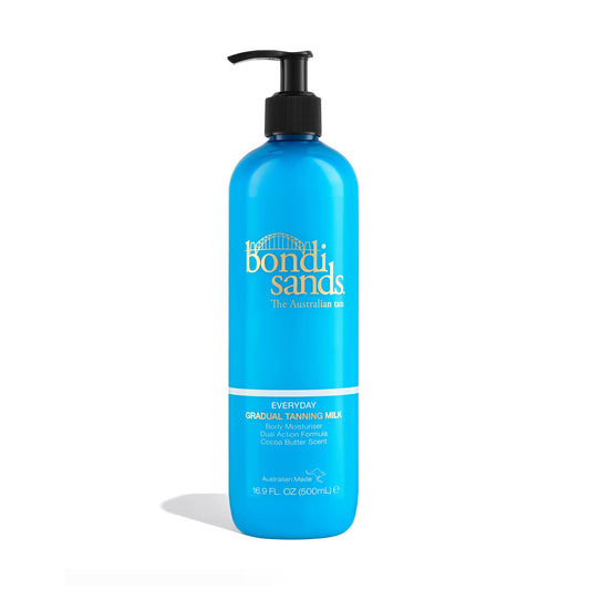 Bondi Sands Everyday Gradual Tanning Milk | Tägliche Körperlotion baut einen natürlichen Glanz in 1–3 Anwendungen auf, angereichert mit Vitamin E und Aloe Vera, vegan + tierversuchsfrei,