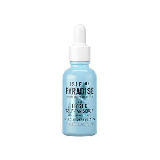 Isle of Paradise HYGLO FACE Selbstbräuner-Serum (30 ml) Gradual Selbstbräuner Hautpflege mit Hyaluronsäure natürlichen Inhaltsstoffen & vegan