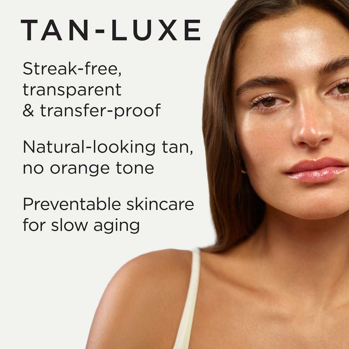 Tan Luxe THE GRADUAL Selbstbräunungslotion, (250 ml) Selbstbräunende Hautpflege mit allmähliches Leuchten, tierversuchsfrei und vegan