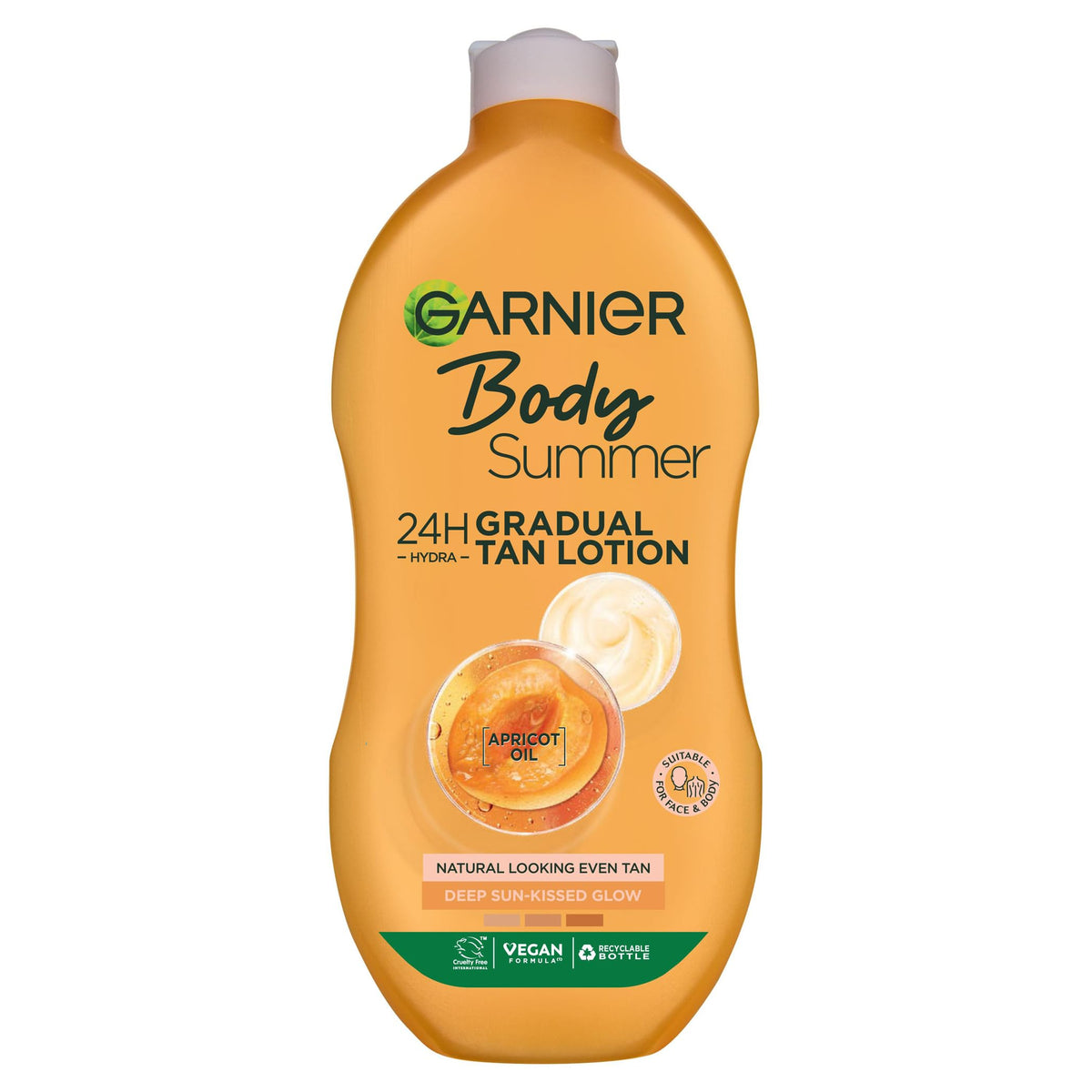 Garnier Feuchtigkeitsspendende Bräunungslotion, Summer Body Gradual Tan Moisturiser, 250 ml