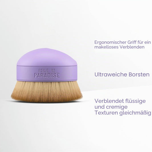 Isle of Paradise - Shape and Glow Big Blending Brush, Kabuki-Pinsel für Selbstbräuner, Gesicht & Körper, vegane Fasern, streifenfreies Finish, einfaches Contouring & Anwendung