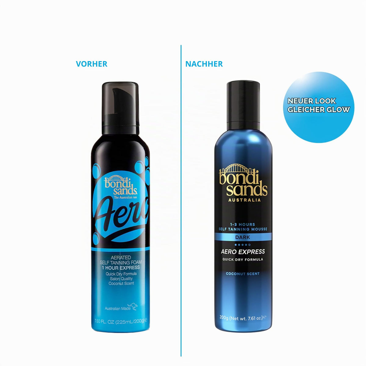 Bondi Sands – Selbstbräuner Mousse - Aero Self Tanning Foam 1 Hour Express, für die natürliche und schnelle Bräune ohne Sonne, 225 ml