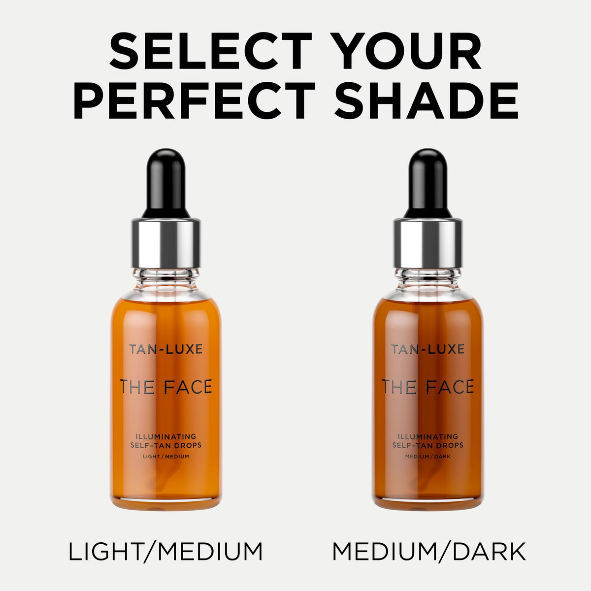 Tan Luxe THE FACE Selbstbräuner-Tropfen, dunkel, Bräunungstropfen zur Hautpflege für individuelle Gesichtsbräunung, tierversuchsfrei und vegan, 10 ml