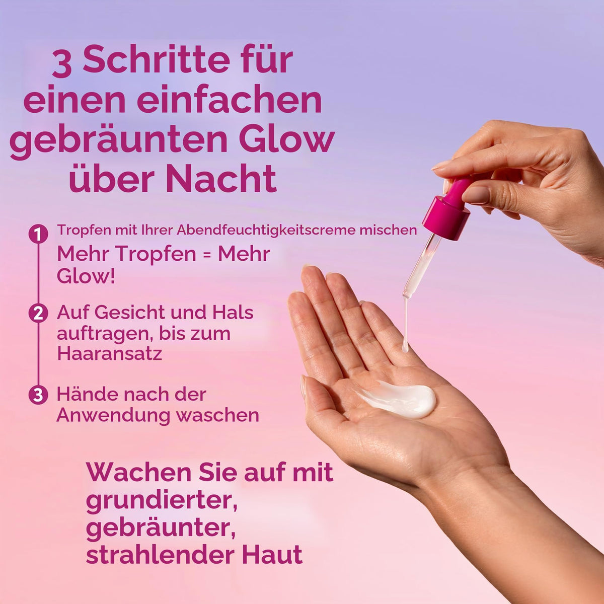 Coco & Eve Bronzing Face Drops - Selbstbräuner-Gesichtstropfen- natürliche Gesichtstropfen mit feuchtigkeitsspendender Hyaluronsäure - 30ml (Medium)