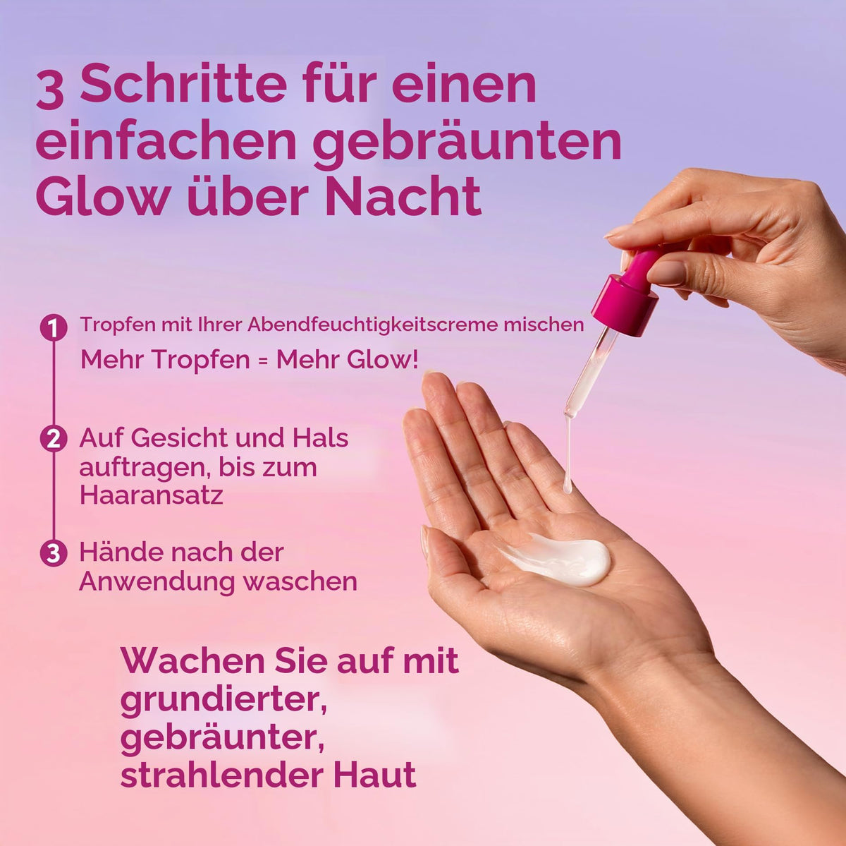 Coco & Eve Bronzing Face Drops - Selbstbräuner-Gesichtstropfen- natürliche Gesichtstropfen mit feuchtigkeitsspendender Hyaluronsäure - 30ml (Dunkel)