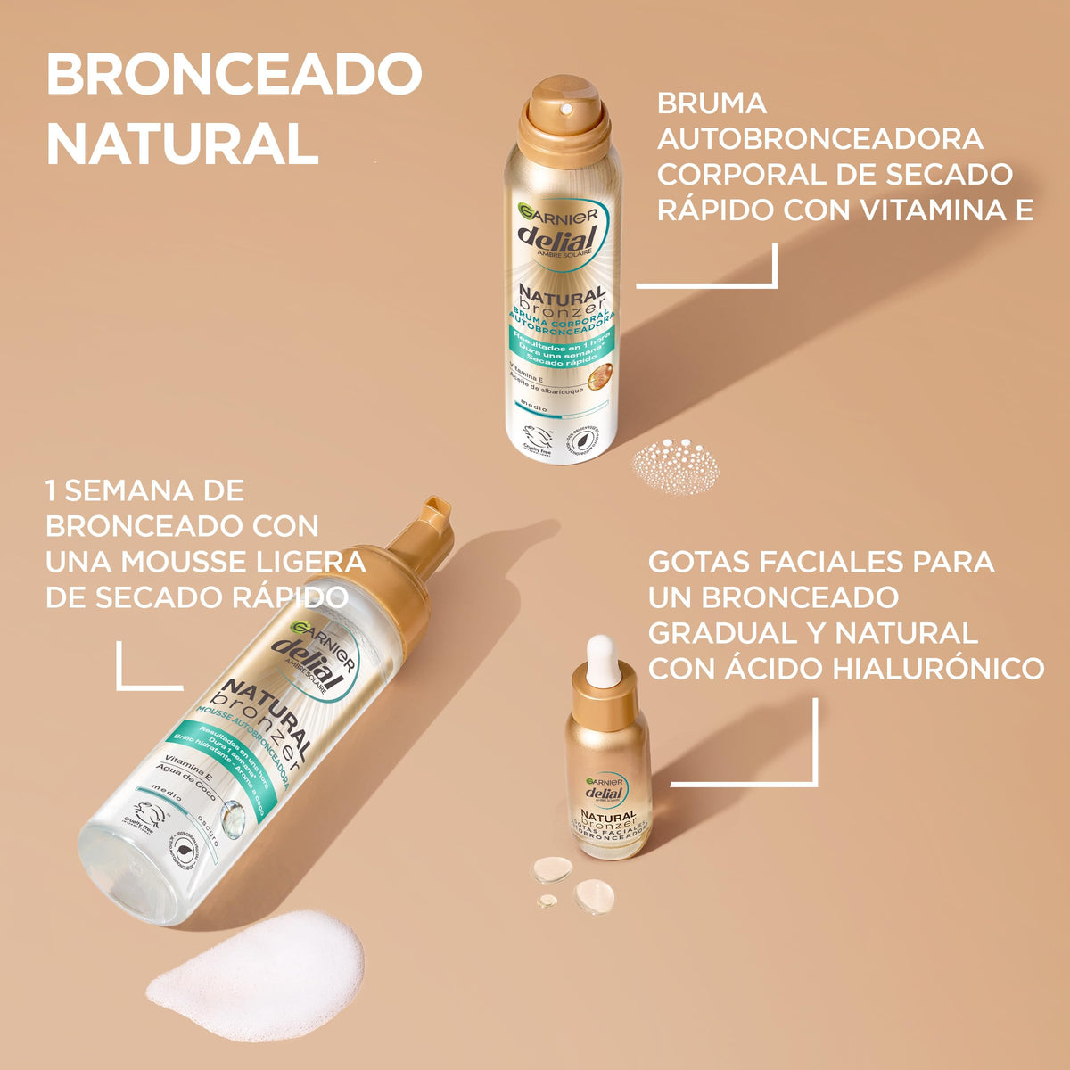GARNIER Natural Bronzer Self-Tanning Facial Drops 30ml