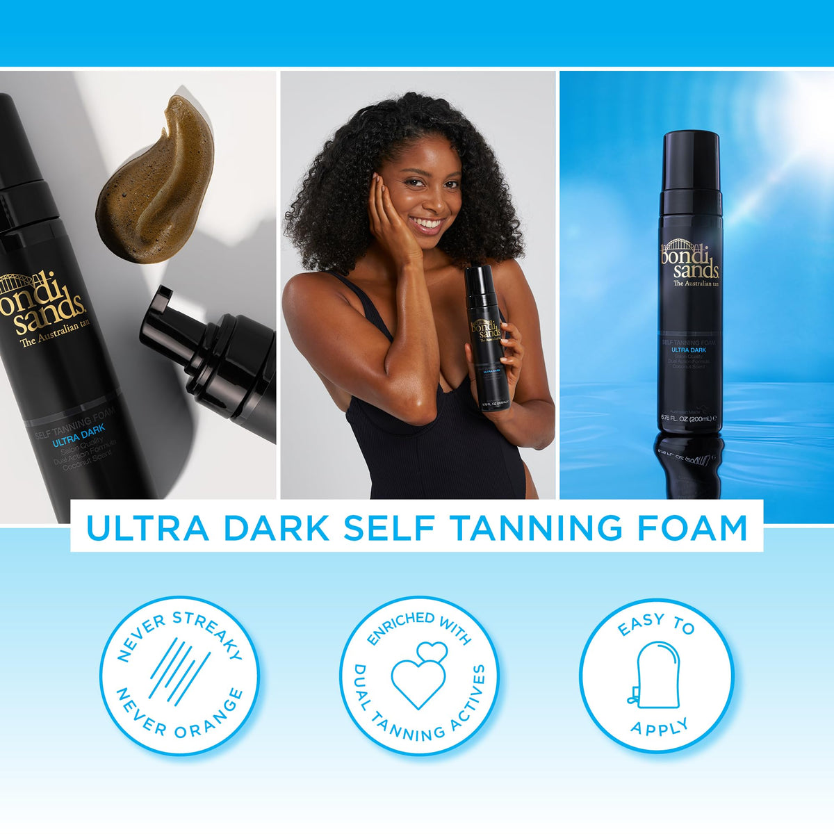 Bondi Sands Self Tanning Foam Ultra Dark – Selbstbräuner Mousse, 200 ml