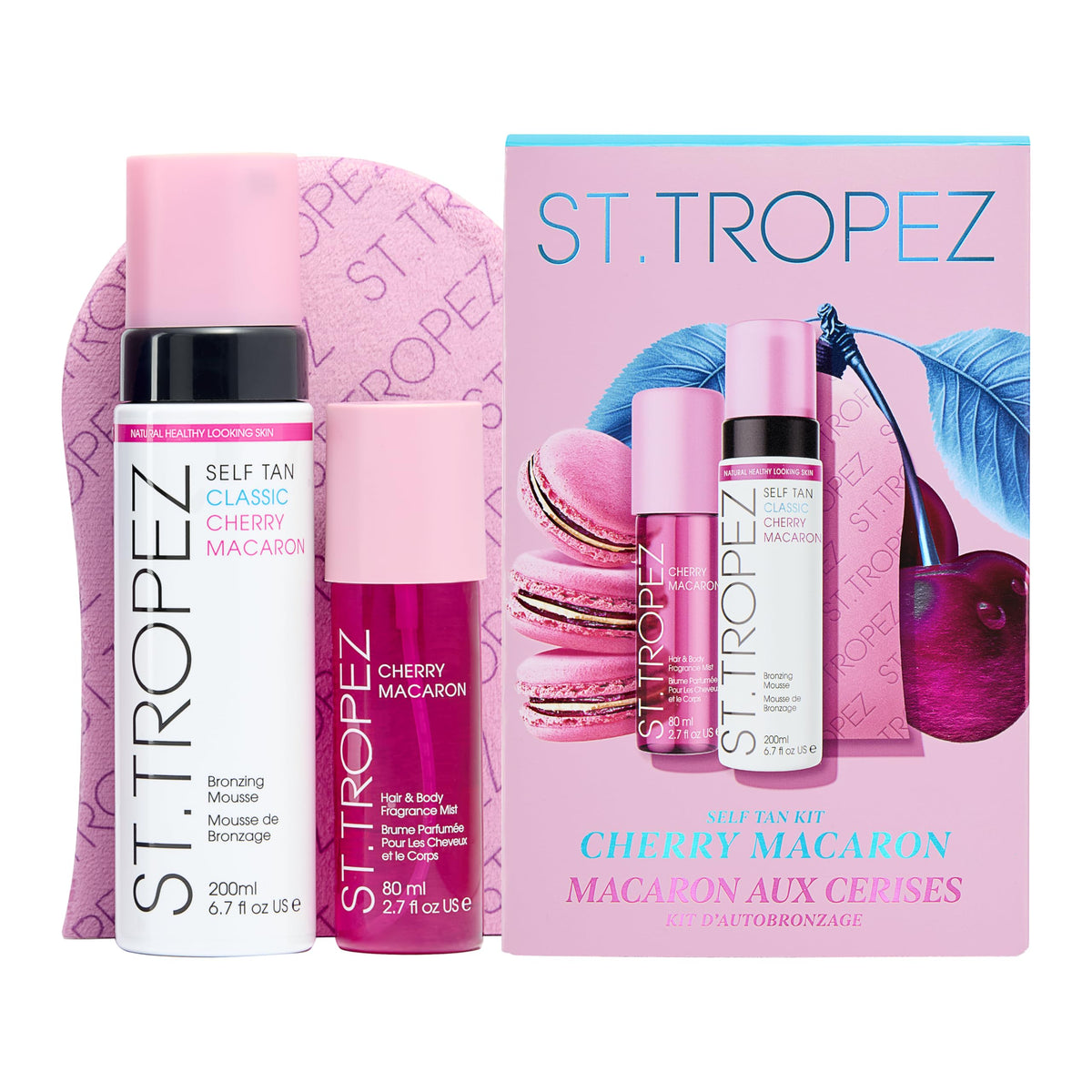 St.Tropez Self Tan Cherry Macaron Kit – Limitierte Edition Selbstbräuner Set