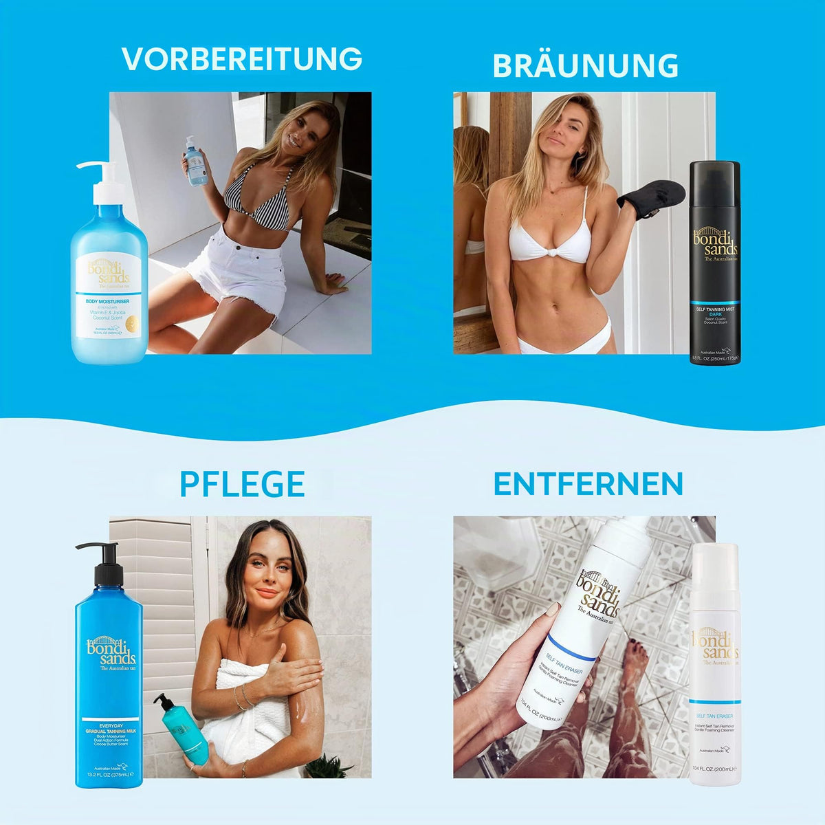 Bondi Sands – Self Tanning Mist Dark – Selbstbräuner, Bräunungsspray für die natürliche Bräune ohne Sonne, 250 ml